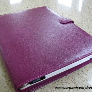 Why I love my Filofax – a review Filofax review - Finsbury Raspberry A4
