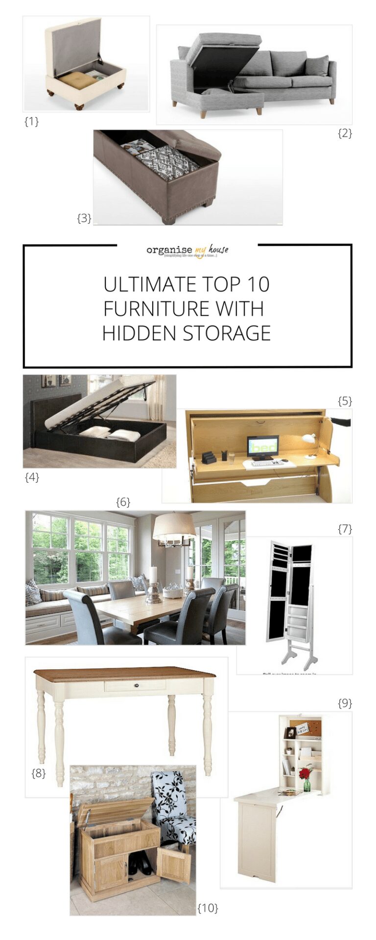 Top 10 Hidden Storage Furniture Ideas For Your Home