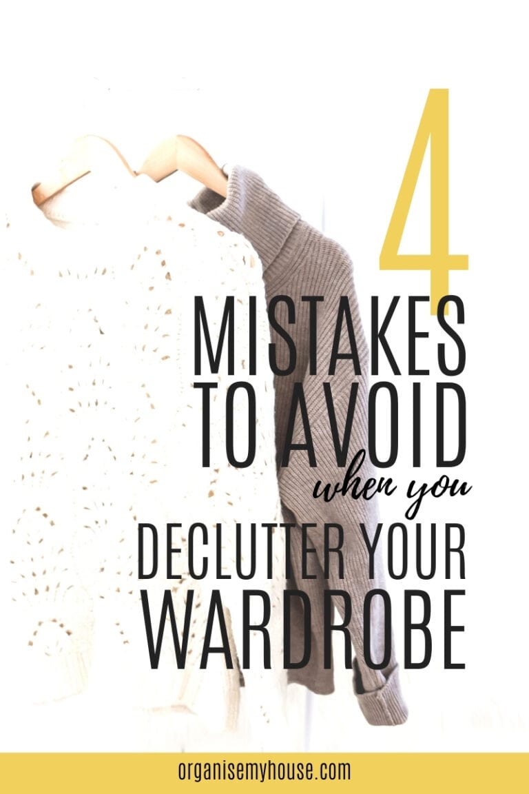 4 Common Wardrobe Decluttering Mistakes You Should Always Avoid
