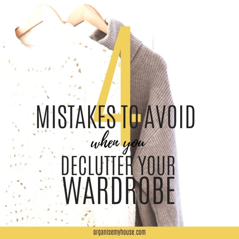 4 Common Wardrobe Decluttering Mistakes You Should Always Avoid