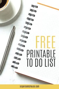 Free Printable TO DO List To Get Life More Organised Now