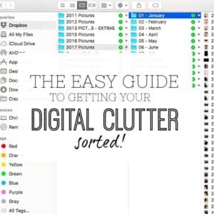 THE EASY GUIDE TO GETTING YOUR DIGITAL CLUTTER SORTED Digital clutter Infographic