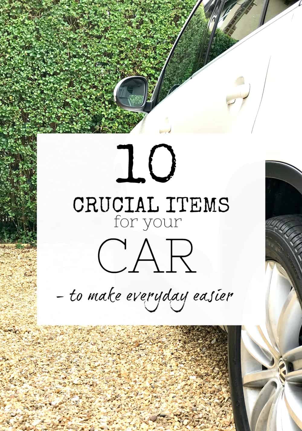 Car organising - Crucial items to keep in your car