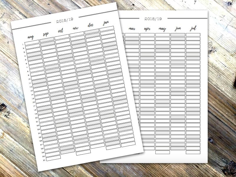 academic year planner 2018 19 totally free printable to use right now academic year planner