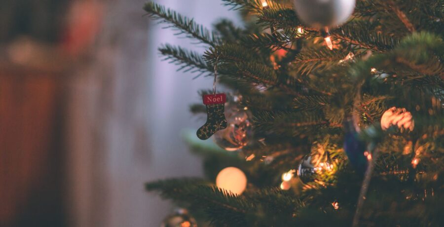 Christmas tree and decor