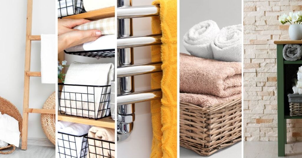 8 Space Saving Towel Storage Ideas That Work So Well!