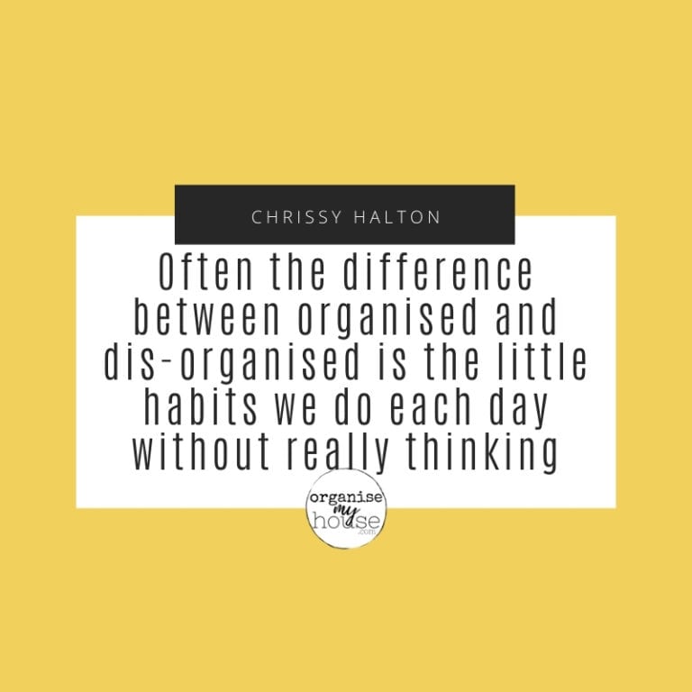 An organized space promotes mindfulness.