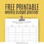 Free Weekly Budget Template Printable Pdf (A4 And Letter)