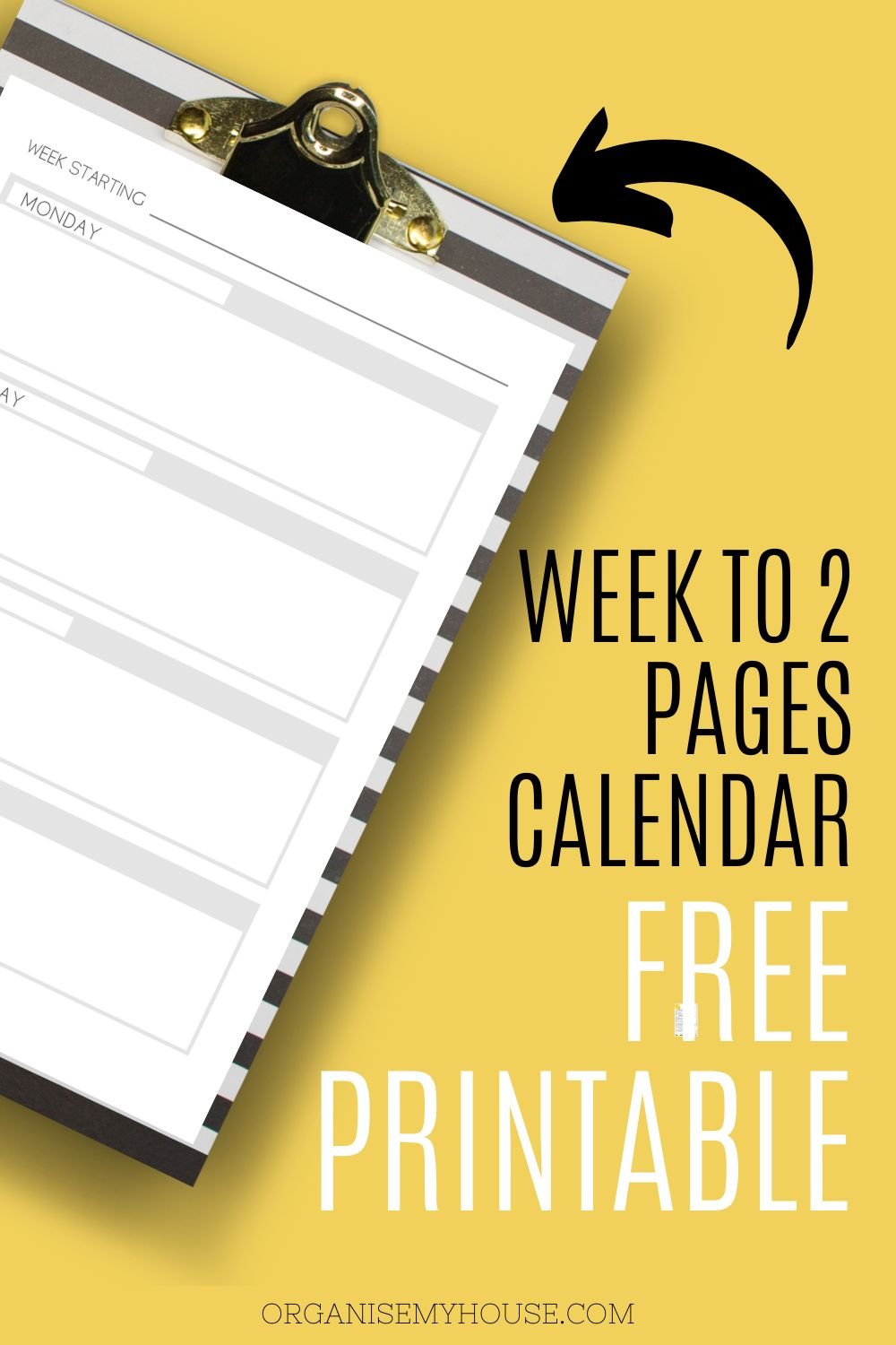 Useful 2 Page Per Week Planner Printable (A4 And Letter)