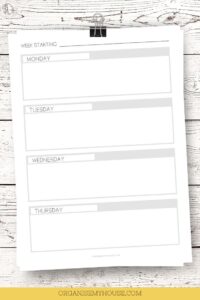 Useful 2 Page Per Week Planner Printable (A4 And Letter)