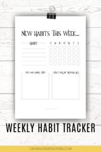 Free Printable Weekly Habit Tracker Template (A4 And Letter)
