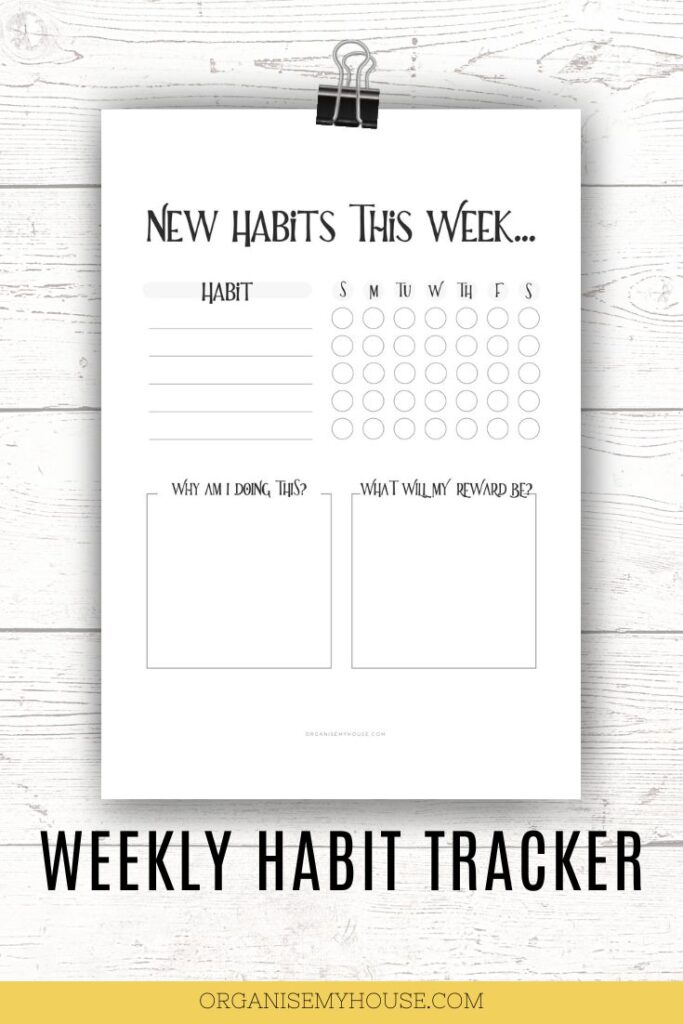 Free Printable Weekly Habit Tracker Template A4 And Letter 
