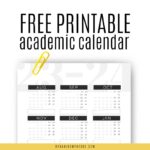Free Academic Calendar Printable 2023-24 - Useful Year Planner