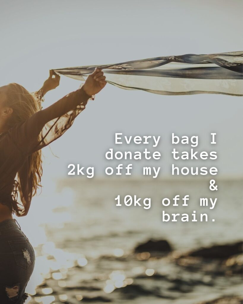 54 Funny Sayings About Clutter (That’ll Make You Feel Better About Yours) 27 Every bag I donate takes 2kg off my house and 10kg off my brain