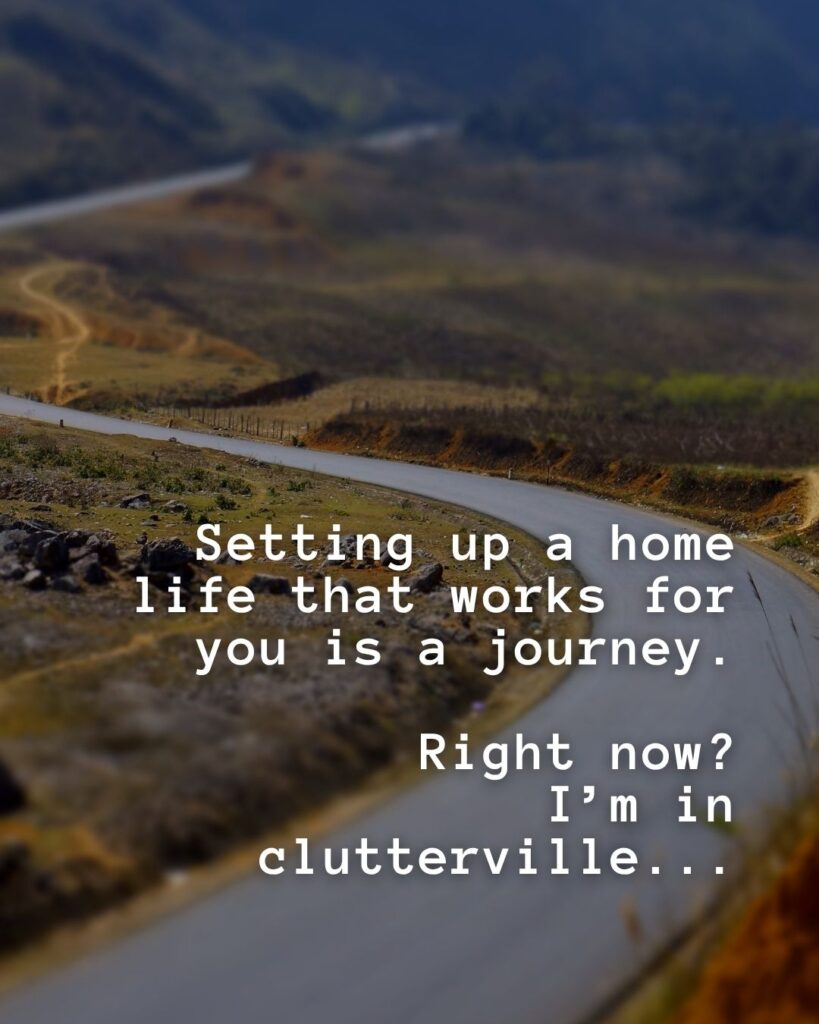 54 Funny Sayings About Clutter (That’ll Make You Feel Better About Yours) 23 Setting up a home life that works for you is a journey. Right now? I'm in clutterville