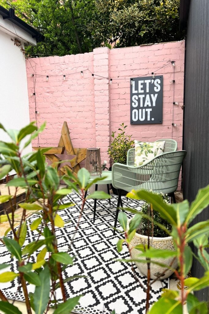 5 Budget-Friendly Steps to Creating a Spring Garden Space You'll Love 10 After of the Garden Patio Area makeover