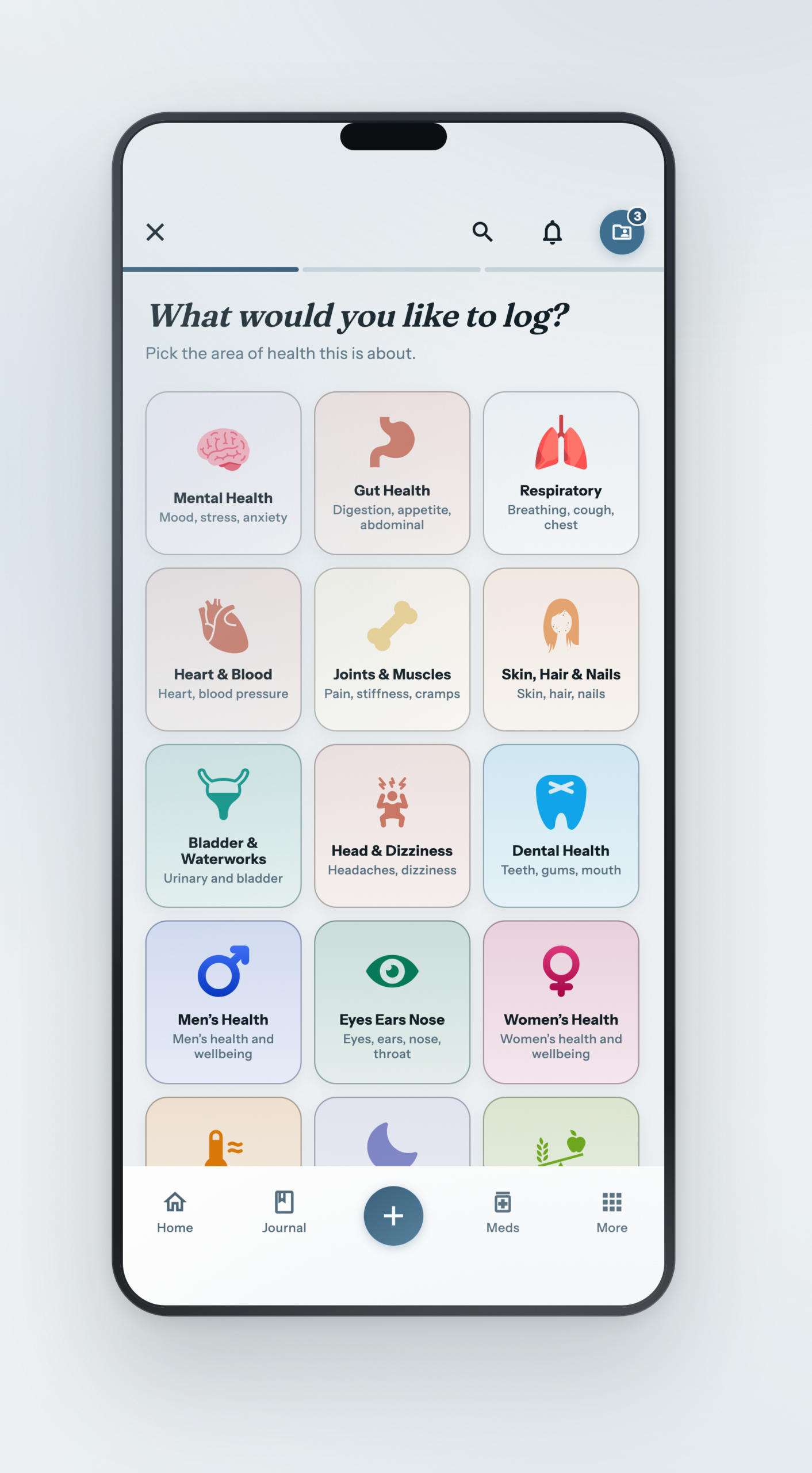 12 Important Things To Record About Your Health (& The Best Ways To Track Them) 2 Screenshot from the Biojrnl app - important things to record